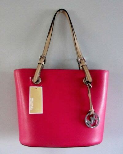 Michael Kors Medium Tote Ultra Pink 38H5XTTT2L Jet Set Leather